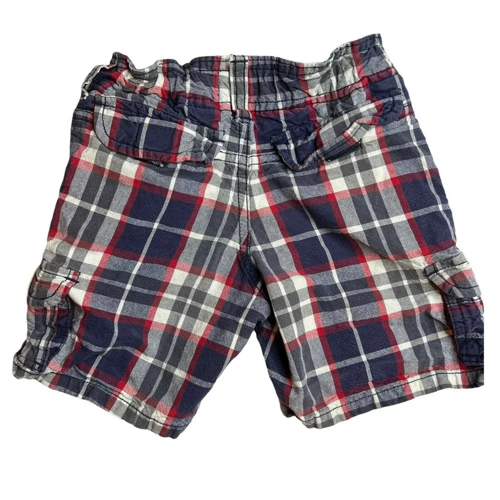 Oshkosh B’Gosh Blue Plaid Cargo Shorts Size‎ 2T